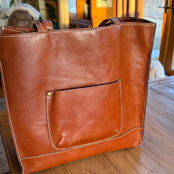 Patricia Nash Hand-Tooled Chestnut Leather Tote - Picture 2 of 4